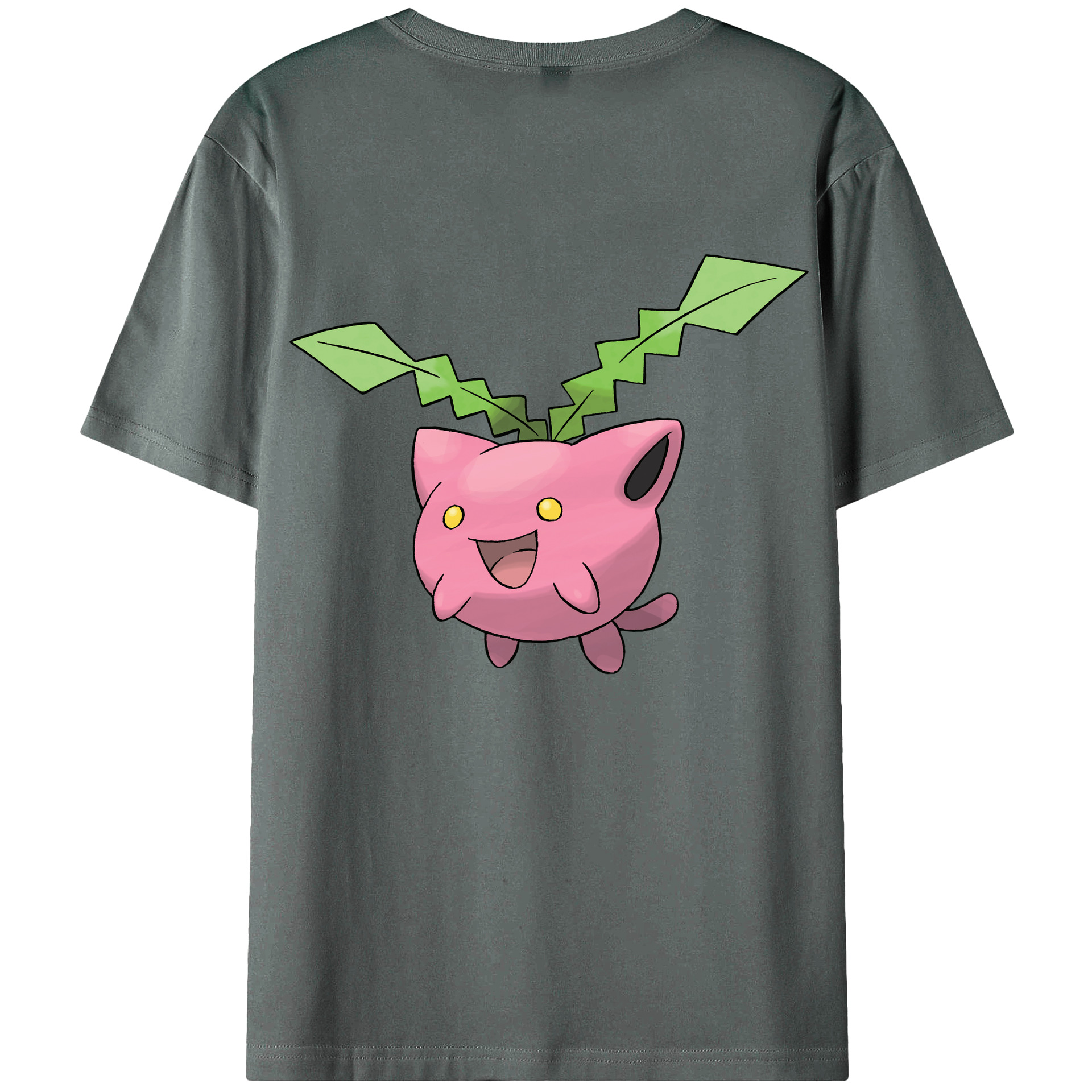 （画像用） ポケットモンスター Pokémon 綿100％ メンズ半袖Tシャツ（バックプリント） 通気性